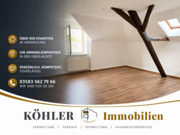Traumhafte 2-Raum-Dachgeschosswohnung in Olbersdorf, 02785 Olbersdorf, Wohnung